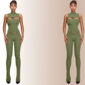 Coucoo two piece set never worn ! Still has original packaging and tags size L